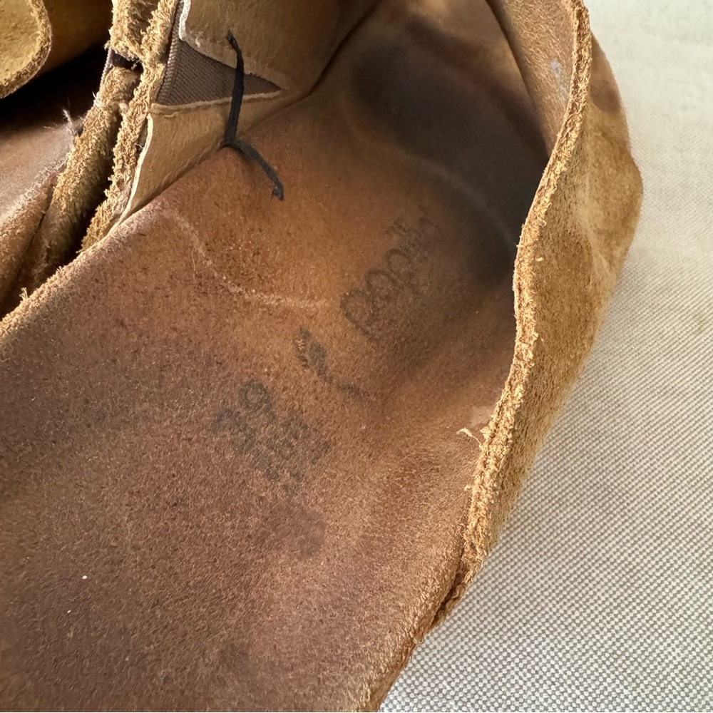 Birkenstock Papillo Tan Suede Wedge Sandals - Picture 3 of 7